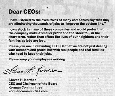 korman letter